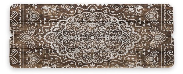 Stenski obešalnik iz borovega lesa Tierra Bella Mandala, 50 x 20 cm