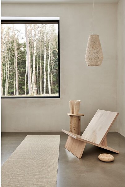 Kremno bel zunanji in notranji tekač 70x180 cm Emm Vanilla – Pappelina
