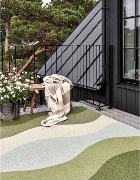 Zelena notranja in zunanja preproga 70x100 cm Urvi Woods – Pappelina