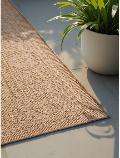 Bež-slonokoščena notranja in zunanja preproga 200x290 cm Duet Kona – NORTHRUGS