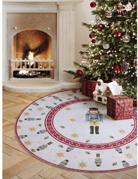 Rdeča okrogla preproga z božičnim motivom ø 160 cm Toy's Delight Nutcracker – Villeroy&Boch