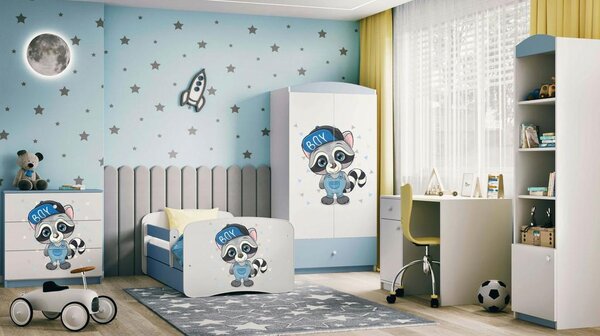 MID.YOU Otroška Postelja Babydreams, Bela, Modra, 80x160cm
