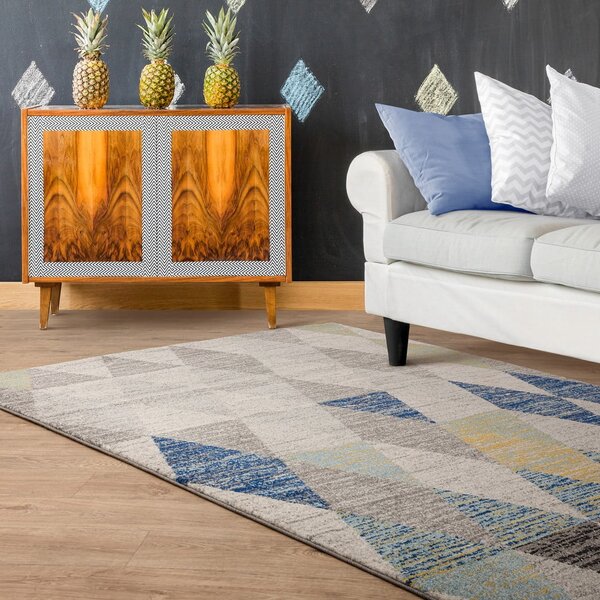 Modra preproga 120x170 cm Muse Harlequin Blue – Asiatic Carpets