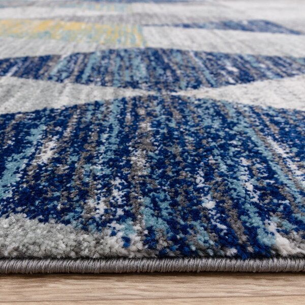 Modra preproga 120x170 cm Muse Harlequin Blue – Asiatic Carpets