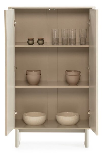 Kremno bela omarica 80x130x40 cm Solei – MOME