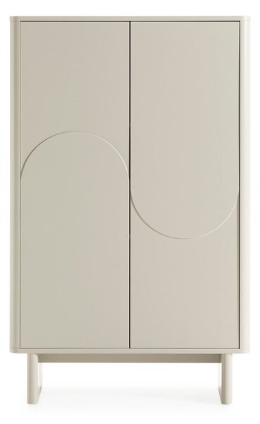 Kremno bela omarica 80x130x40 cm Solei – MOME