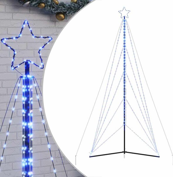 VidaXL Lučke za novoletno jelko 615 LED diod modre 400 cm