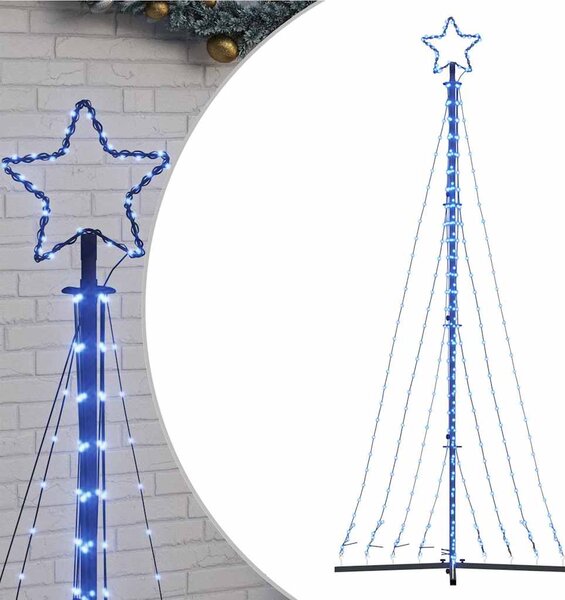 VidaXL Lučke za novoletno jelko 447 LED diod modre 249 cm