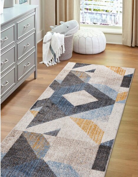 Svetlo siv tekač 80x250 cm Soft Halleby – FD