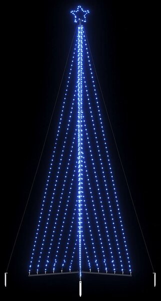 VidaXL Lučke za novoletno jelko 789 LED diod modre 476 cm