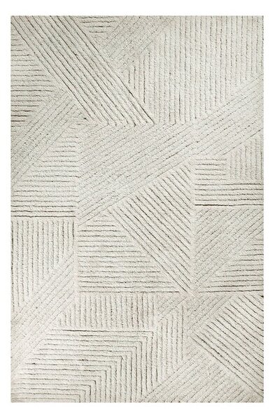 Kremno bela pralna ročno tkana volnena preproga 170x240 cm Almond Valley – Lorena Canals