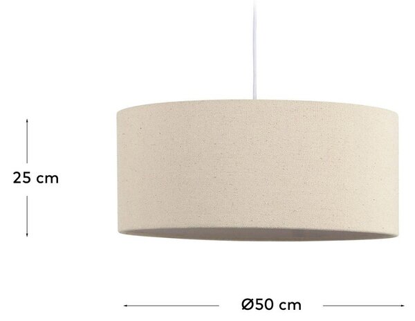 Kremno belo senčilo ø 50 cm Nazli – Kave Home
