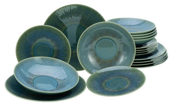 Creatable Jedilni Servis Sea Breeze Green, 18-Delni