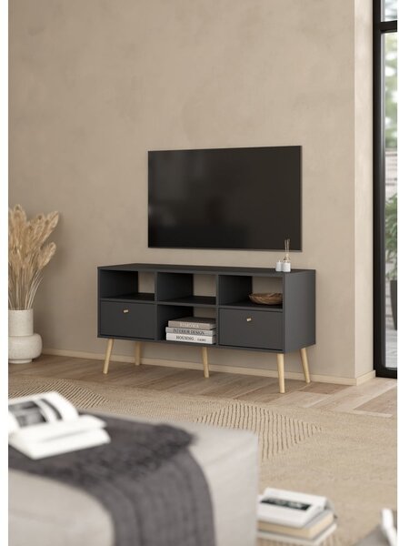 Antracitno siva TV omarica 117x61 cm Bodo – Tvilum