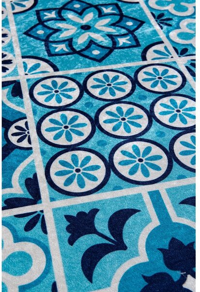 Modre kopalniške preproge v kompletu 2 ks 60x100 cm Ceramic – Foutastic