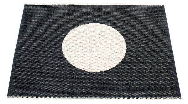 Črno-bela notranja in zunanja preproga 70x90 cm Vera Black – Pappelina
