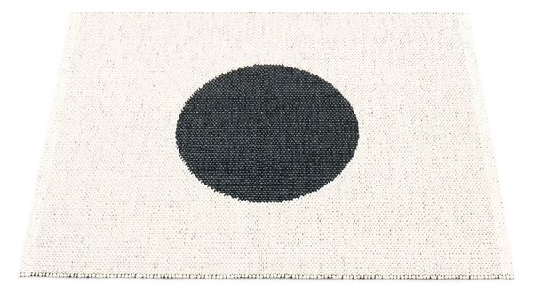 Črno-bela notranja in zunanja preproga 70x90 cm Vera Black – Pappelina