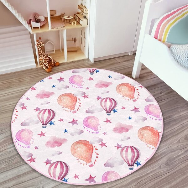 Rožnata otroška preproga ø 120 cm Comfort – Mila Home