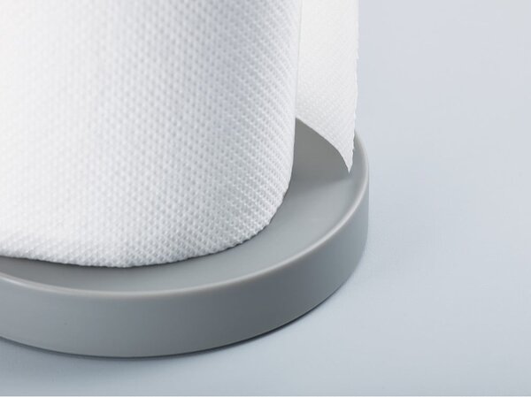 Sivo plastično stojalo za papirnate brisače ø 16 cm Duo – Joseph Joseph