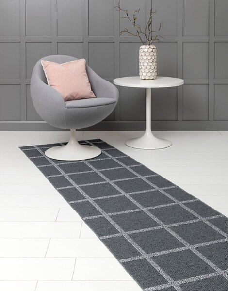 Antracitno siv zunanji in notranji tekač 70x150 cm Ada Granit – Pappelina
