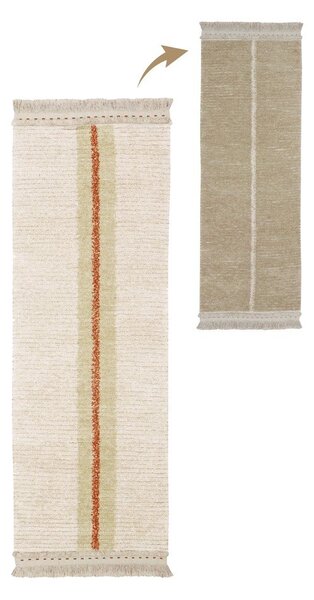Bež bombažen tekač 80x230 cm Duetto Sage – Lorena Canals