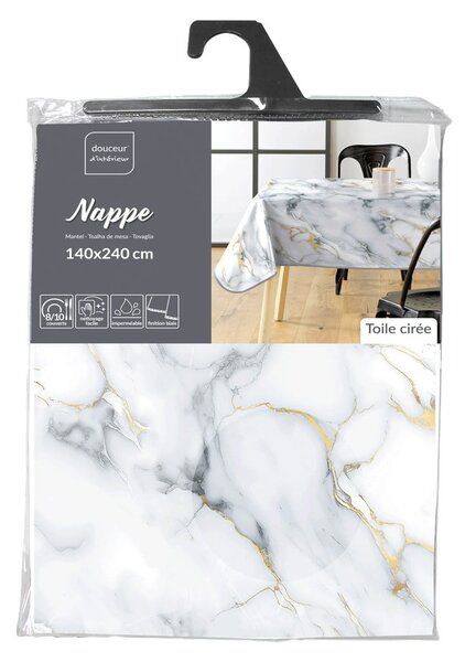 Povoščen namizni prt 140x240 cm Marquina – douceur d'intérieur