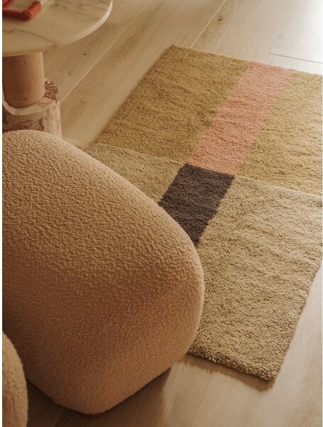 Ročno tkana volnena preproga 80x140 cm Chroma Dusty Pink – Lorena Canals