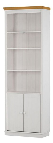 Bel regal iz masivnega bora 74x223 cm Anita – Støraa