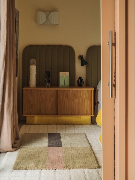 Ročno tkana volnena preproga 80x140 cm Chroma Dusty Pink – Lorena Canals