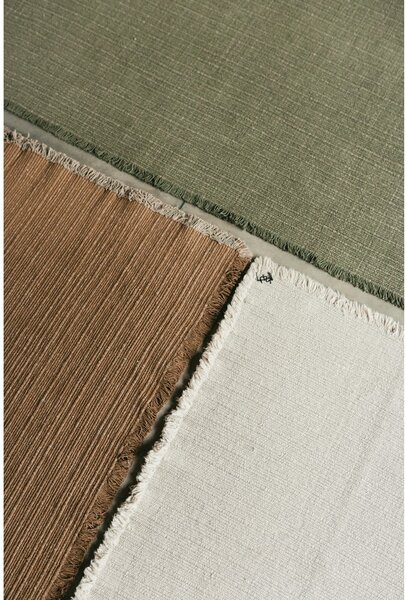 Kremno bela ročno tkana bombažna preproga 140x200 cm Handloom – Lorena Canals