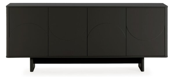 Črna komoda 180x75x40 cm Solei – MOME