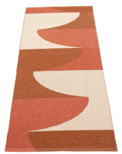 Opečnato oranžen zunanji in notranji tekač 70x180 cm Hill Brick Rust – Pappelina