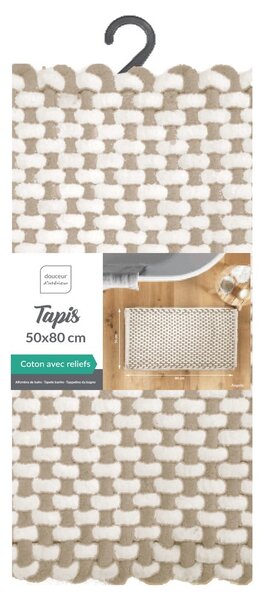 Bež kopalniška preproga 50x80 cm Rafael – douceur d'intérieur