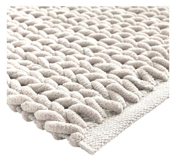 Kremno bela kopalniška preproga 50x80 cm Ariel – douceur d'intérieur
