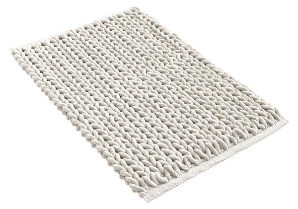 Kremno bela kopalniška preproga 50x80 cm Ariel – douceur d'intérieur