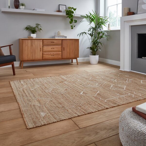 Preproga iz jute Think Rugs Bazaar Geo, 120 x 170 cm