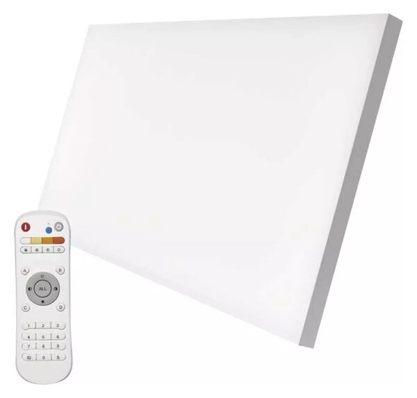 Bela LED stropna svetilka z daljinskim upravljalnikom 59.5x29.5 cm Irvi – EMOS