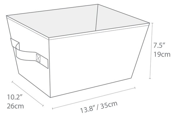 Tekstilna košara za shranjevanje 26x35x19 cm Soft Storage – Bigso Box of Sweden