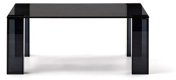 Temno siva steklena mizica 85x85 cm Adularia – Kave Home