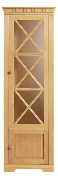 Vitrina iz masivnega bora v naravni barvi 180x35 cm Lisa – Støraa
