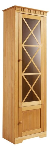 Vitrina iz masivnega bora v naravni barvi 180x35 cm Lisa – Støraa