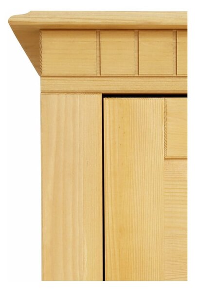 Vitrina iz masivnega bora v naravni barvi 180x35 cm Lisa – Støraa