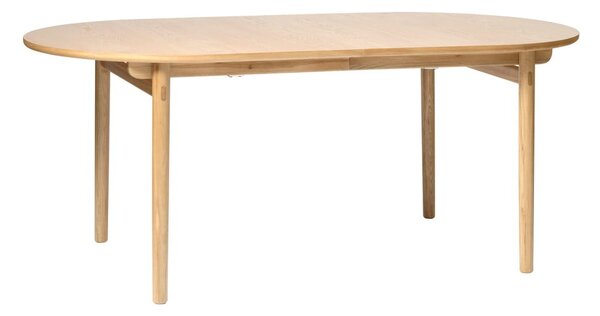 Raztegljiva jedilna miza v hrastovem dekorju 100x190 cm Carno – Unique Furniture