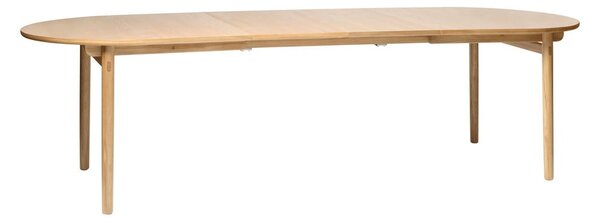 Raztegljiva jedilna miza v hrastovem dekorju 100x190 cm Carno – Unique Furniture