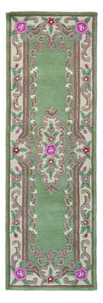 Zelen volnen tekač Flair Rugs Aubusson, 67 x 210 cm