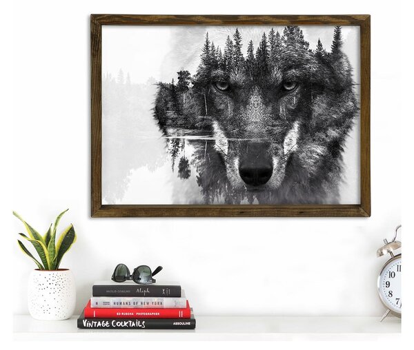 Stenska slika Husky, 70 x 50 cm