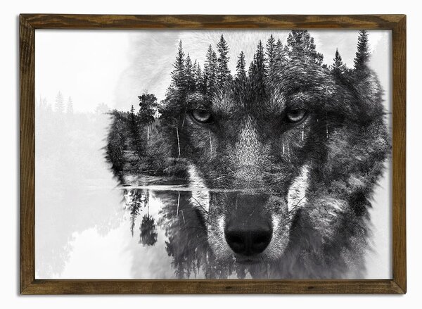 Stenska slika Husky, 70 x 50 cm