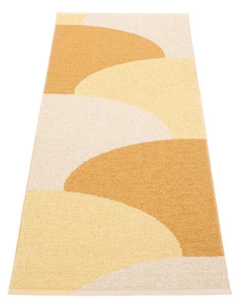 Oker rumen zunanji in notranji tekač 70x180 cm Hill Ochre Pale Yellow – Pappelina