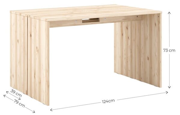 Jedilna miza iz masivnega bora 79x124 cm Join-In – Karup Design
