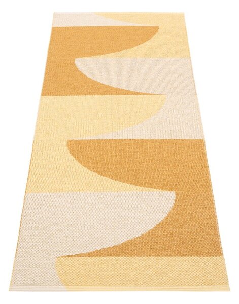 Oker rumen zunanji in notranji tekač 70x180 cm Hill Ochre Pale Yellow – Pappelina